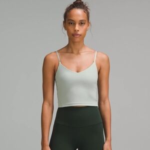 Lululemon Womens Align Cropped Cami Tank Top in Sage Green NWT Size 14